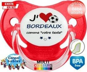 J'aime bordeaux + prénom: Sucette Physiologique-su7.fr
