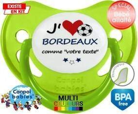 J'aime bordeaux + prénom: Sucette Physiologique-su7.fr