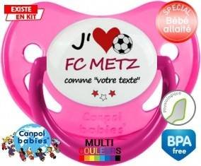 J'aime fc metz + prénom: Sucette Physiologique-su7.fr