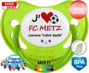 J'aime fc metz + prénom: Sucette Physiologique-su7.fr