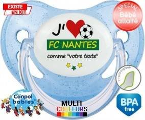 J'aime fc nantes + prénom : Sucette Physiologique