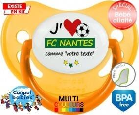 J'aime fc nantes + prénom: Sucette Physiologique-su7.fr