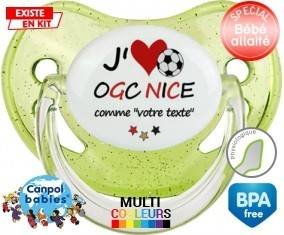 J'aime ogc nice + prénom: Sucette Physiologique-su7.fr