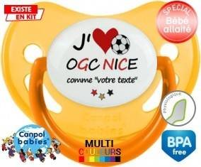 J'aime ogc nice + prénom: Sucette Physiologique-su7.fr