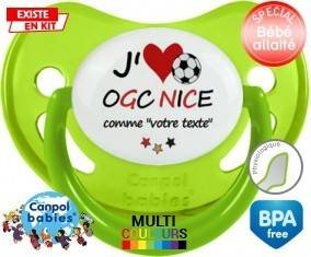 J'aime ogc nice + prénom: Sucette Physiologique-su7.fr