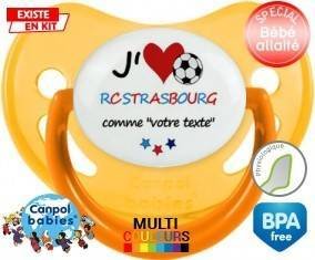 J'aime rc strasbourg + prénom: Sucette Physiologique-su7.fr