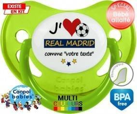 J'aime real madrid + prénom: Sucette Physiologique-su7.fr