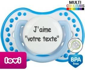 J'aime style1 + prénom: Sucette LOVI Dynamic-su7.fr