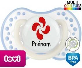 Croix basque + prénom: Sucette LOVI Dynamic-su7.fr