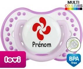 Croix basque + prénom: Sucette LOVI Dynamic-su7.fr