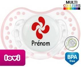 Croix basque + prénom: Sucette LOVI Dynamic-su7.fr