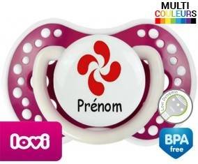 Croix basque + prénom: Sucette LOVI Dynamic-su7.fr