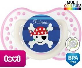 Pirate style1 + prénom: Sucette LOVI Dynamic-su7.fr
