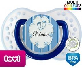 Pied de bebe + prénom: Sucette LOVI Dynamic-su7.fr