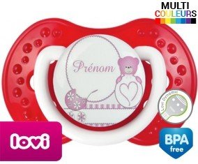 Ourson (fille) + prénom: Sucette LOVI Dynamic-su7.fr