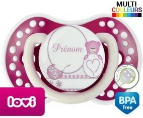 Ourson (fille) + prénom: Sucette LOVI Dynamic-su7.fr