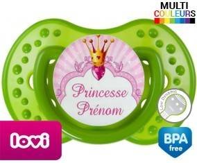 Tetine Design princesse + prénom embout LOVI Dynamic personnalisée