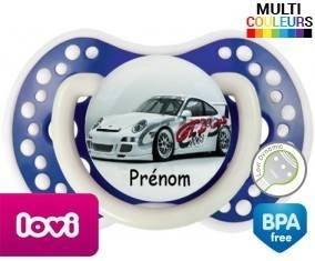 Voiture de course + prénom: Sucette LOVI Dynamic-su7.fr