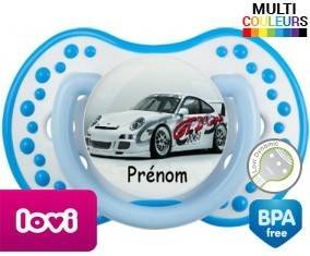 Voiture de course + prénom: Sucette LOVI Dynamic-su7.fr