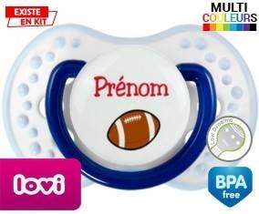 Ballon rugby style1 + prénom: Sucette LOVI Dynamic-su7.fr