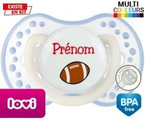 Ballon rugby style1 + prénom: Sucette LOVI Dynamic-su7.fr