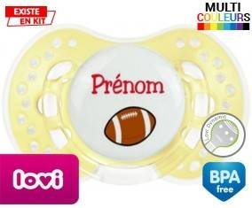 Ballon rugby style1 + prénom: Sucette LOVI Dynamic-su7.fr