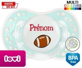 Ballon rugby style1 + prénom: Sucette LOVI Dynamic-su7.fr
