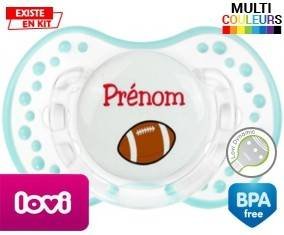Ballon rugby style1 + prénom: Sucette LOVI Dynamic-su7.fr