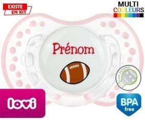 Ballon rugby style1 + prénom: Sucette LOVI Dynamic-su7.fr