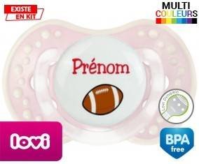Ballon rugby style1 + prénom: Sucette LOVI Dynamic-su7.fr
