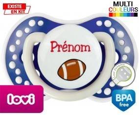 Ballon rugby style1 + prénom: Sucette LOVI Dynamic-su7.fr