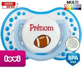 Ballon rugby style1 + prénom: Sucette LOVI Dynamic-su7.fr