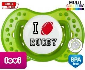 I love rugby style1 : Sucette LOVI Dynamic personnalisée