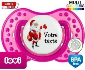 Père noël et sac + prénom: Sucette LOVI Dynamic-su7.fr