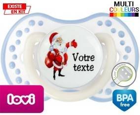 Père noël et sac + prénom: Sucette LOVI Dynamic-su7.fr