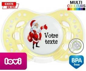 Père noël et sac + prénom: Sucette LOVI Dynamic-su7.fr