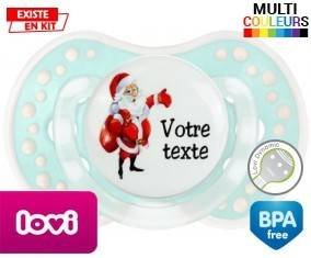 Père noël et sac + prénom: Sucette LOVI Dynamic-su7.fr