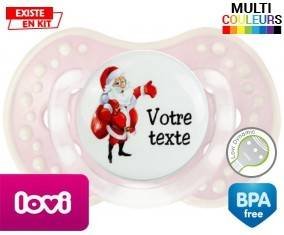 Père noël et sac + prénom: Sucette LOVI Dynamic-su7.fr