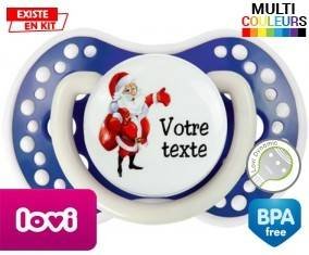 Père noël et sac + prénom: Sucette LOVI Dynamic-su7.fr