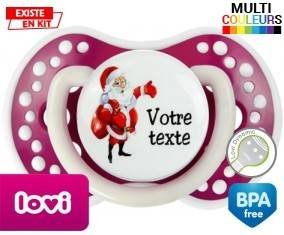 Père noël et sac + prénom: Sucette LOVI Dynamic-su7.fr