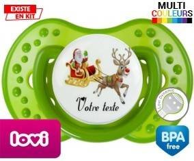 Père noël et renne + prénom: Sucette LOVI Dynamic-su7.fr