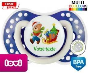 Ours noël traineau + prénom: Sucette LOVI Dynamic-su7.fr