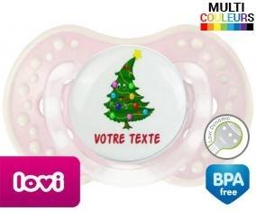 Sapin noël + prénom: Sucette LOVI Dynamic-su7.fr
