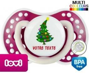Sapin noël + prénom: Sucette LOVI Dynamic-su7.fr