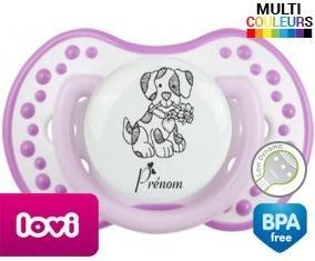 Chien fleur + prénom: Sucette LOVI Dynamic-su7.fr