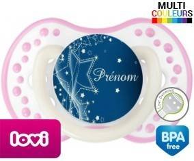 Nuit étoilée + prénom: Sucette LOVI Dynamic-su7.fr