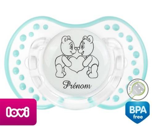 Ours gros cœur + prénom: Sucette LOVI Dynamic-su7.fr