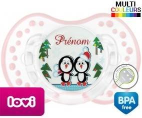 Pingouin de noël + prénom: Sucette LOVI Dynamic-su7.fr