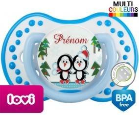Pingouin de noël + prénom: Sucette LOVI Dynamic-su7.fr