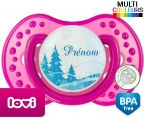 Sapin bleu + prénom: Sucette LOVI Dynamic-su7.fr